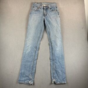 Vintage Levis 595 Jeans Mens 26x34 90s Baggy Straight Dry Goods Skater Wide Leg